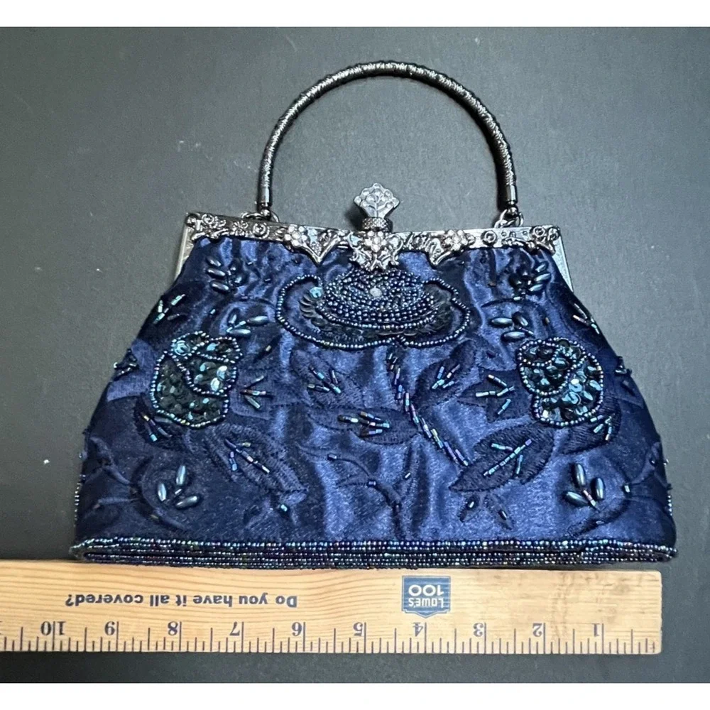 Drapers & Damons Women's Blue Dress & Jacket‎ Set PL Handbag Included